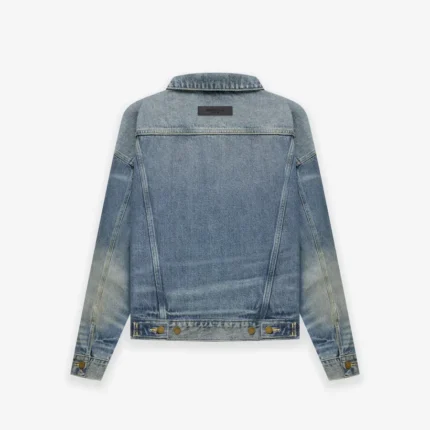 Essentials Kids Trucker Jacket Indigo