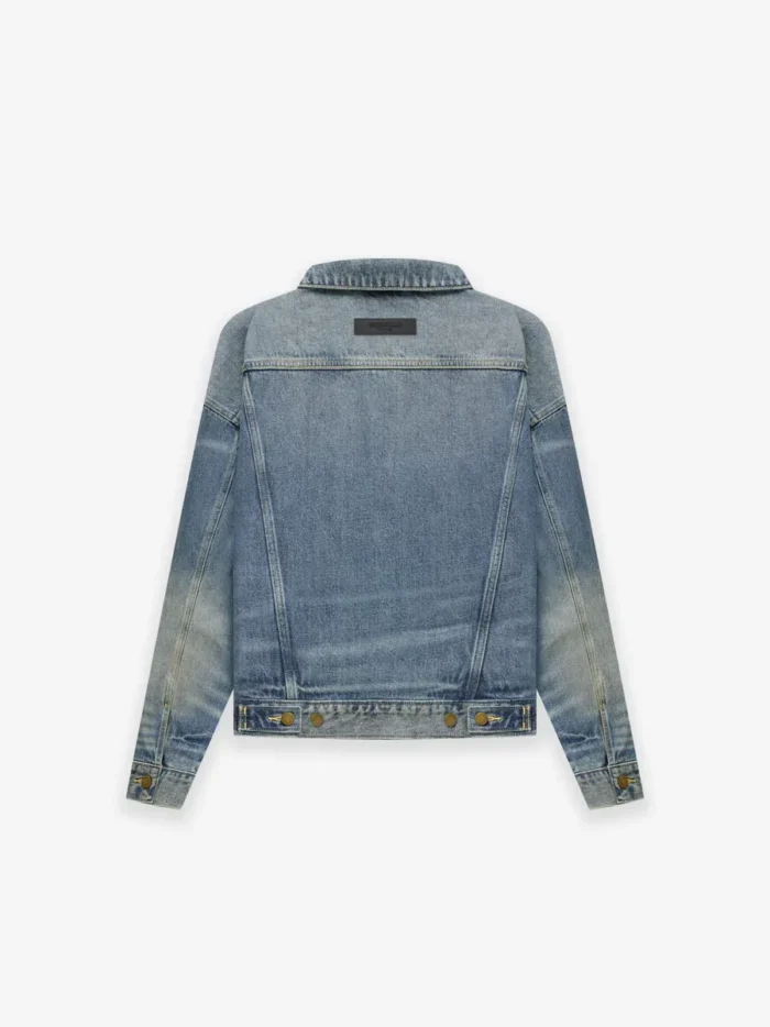 Essentials Kids Trucker Jacket Indigo