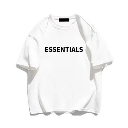 Essentials T Shirt Cotton Print White