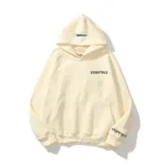 Essentials Unisex Flocking Letter Print Hoodie