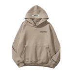 Essentials Unisex Flocking Letter Print Hoodie