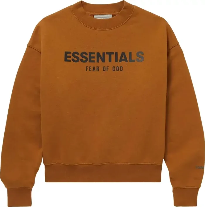 Fear of God Essentials Brown Crewneck Sweatshirt